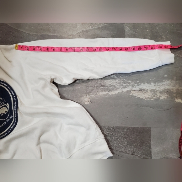 Vilebrequin White Men's Long Sleeve Cotton Crewneck Sweater. Embroidery. L. - Picture 6 of 10